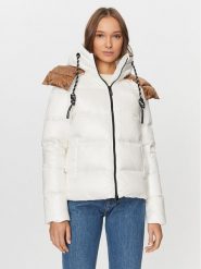 Deha Kurtka puchowa D93582 Écru Regular Fit. Kurtki damskie Deha, xs, bez wzorów, z puchu, bez kaptura. Za 1,599.00 zł.