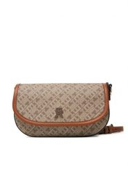 Tommy Hilfiger Torebka Th Monoplay Saddle Bag AW0AW19172 Beżowy jasny. Brązowe listonoszki damskie Tommy Hilfiger, bez wzorów, ze skóry, bez dodatków. Za 649.99 zł.
