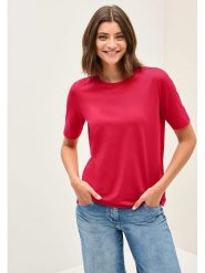Cecil Koszulka w kolorze czerwonym rozmiar: L. Czerwone koszulki damskie Cecil, l, bez wzorów, bez kołnierzyka, bez ramiączek. Za 90.45 zł.