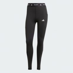 Legginsy Techfit Stash Pocket Full-Length. Czarne legginsy damskie Adidas, xl, bez wzorów, z dzianiny. Za 199.00 zł.