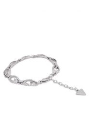 Guess Bransoletka JUBB06 341JW Srebrny. Szare bransoletki damskie Guess, srebrne. Za 449.99 zł.