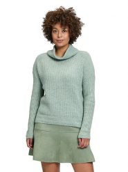 CARTOON Golf w kolorze błękitnym rozmiar: 38. Niebieskie golfy damskie Cartoon, bez wzorów, ze splotem, bez ramiączek. Za 104.99 zł.