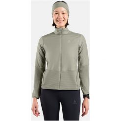 Kurtka hybrydowa Odlo Jacket ESSENTIAL INSULATOR HYBRID. Szare kurtki damskie ODLO, s, bez wzorów, z materiału, bez kaptura. Za 504.25 zł.