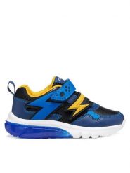 Geox Sneakersy J Ciberdron Boy J66LBB 0BC14 C4B2V M Niebieski. Niebieskie buty sportowe chłopięce Geox, ze skóry, bez zapięcia. Za 249.99 zł.