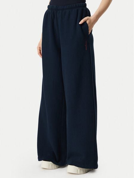 Tommy Jeans Spodnie dresowe Script DW0DW23398 Granatowy Wide Leg. Niebieskie spodnie dresowe damskie Tommy Jeans, l, bez wzorów, z bawełny. Za 449.99 zł.