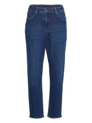 MOSS COPENHAGEN Dżinsy "Evolet Rikka" - Tapered fit - w kolorze niebieskim rozmiar: S. Niebieskie jeansy damskie Moss Copenhagen. Za 114.17 zł.