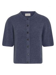MOSS COPENHAGEN Kardigan "Jinie Hope" w kolorze granatowym rozmiar: S/M. Niebieskie kardigany damskie Moss Copenhagen, m, bez wzorów, z wełny. Za 188.40 zł.