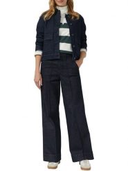 S.Oliver Kurtka dżinsowa w kolorze granatowym rozmiar: 44. Niebieskie kurtki damskie S.Oliver, s, bez wzorów, bez kaptura. Za 130.50 zł.