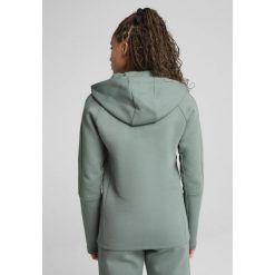 Damska rozpinana bluza z kapturem EVOSTRIPE PUMA Green Moon. Zielone bluzy damskie Puma, xs, bez wzorów, z kapturem. W wyprzedaży za 219.00 zł.