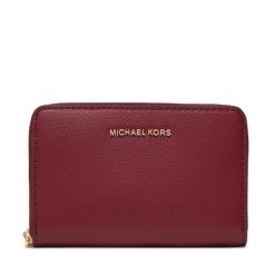 Portfel MICHAEL Michael Kors. Czerwone portfele damskie MICHAEL Michael Kors, bez wzorów. Za 369.99 zł.