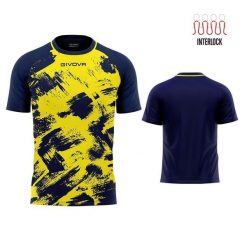 Koszulka Sportowa Givova Art 2XL - Fluo Żółty/Niebieski. Niebieskie bluzki damskie Givova, xl, bez wzorów, z poliesteru, bez ramiączek, do piłki nożnej. W wyprzedaży za 80.35 zł.