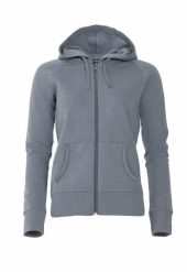 Clique Loris Women damska bluza z kapturem zapinana na zamek szara. Szare bluzy damskie CLIQUE, s, bez wzorów, z bawełny, z kapturem. Za 161.37 zł.