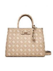 Guess Torebka Silia HWGP98 90220 Beżowy. Brązowe kuferki damskie Guess, z aplikacjami, ze skóry, bez dodatków. Za 519.99 zł.