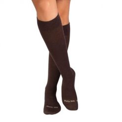 Długie skarpety uciskowe 3/4 z wełny merynosów brązowe. Brązowe skarpetki damskie OEM, bez wzorów, z wełny. W wyprzedaży za 92.32 zł.