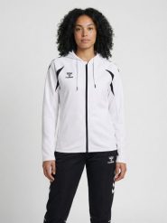 Damska bluza dresowa z kapturem Hummel Core 2.0. Białe bluzy damskie Hummel, s, bez wzorów, z dresówki, z kapturem. Za 266.00 zł.