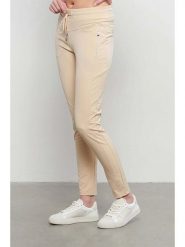 &Co Woman Spodnie "Pippa" w kolorze beżowym rozmiar: S. Brązowe spodnie dresowe damskie &Co Woman, s, bez wzorów, z dresówki. Za 165.45 zł.