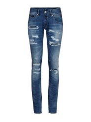 Herrlicher Dżinsy - Skinny fit - w kolorze niebieskim rozmiar: W31. Niebieskie jeansy damskie Herrlicher. Za 136.13 zł.