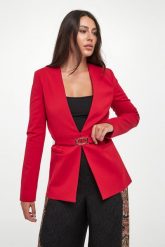 Żakiet z paskiem TWINSET. Marynarki i żakiety damskie Twinset Milano, bez wzorów. Za 1,179.00 zł.
