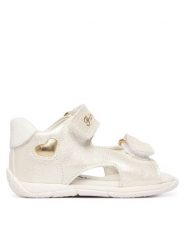 Primigi Sandały 1413200 Biały. Białe sandały dziewczęce Primigi, ze skóry, bez obcasa, bez zapięcia. Za 259.99 zł.