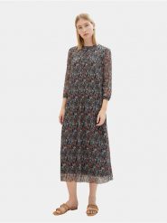 Tom Tailor Sukienka codzienna 1038715 Kolorowy Regular Fit. Sukienki damskie Tom Tailor, bez wzorów, z syntetyku, bez ramiączek. Za 229.99 zł.