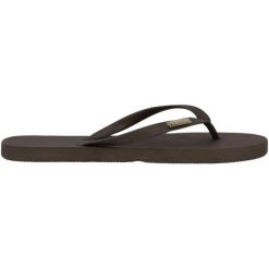 Klapki damskie Athlecia Summer. Czarne klapki damskie Athlecia, bez wzorów, z materiału, z otwartym noskiem, bez obcasa, bez zapięcia. Za 109.00 zł.