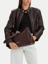 Nine West Torebka CEO-CRYSTAL POISE-JH7438 Brązowy. Brązowe torebki klasyczne damskie Nine West, ze skóry, bez dodatków. Za 249.99 zł.