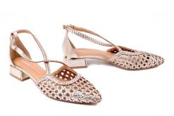 GIOSEPPO 75560 Brillion platinum, czółenka damskie. Żółte czółenka damskie Gioseppo, bez wzorów, z gumy, bez obcasa, na obcasie. Za 344.17 zł.