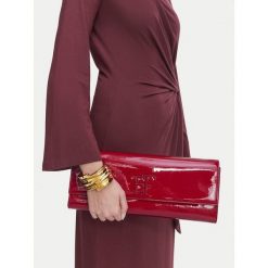 Torebka Elisabetta Franchi. Czerwone torebki wieczorowe damskie Elisabetta Franchi, bez wzorów, bez dodatków. Za 939.99 zł.
