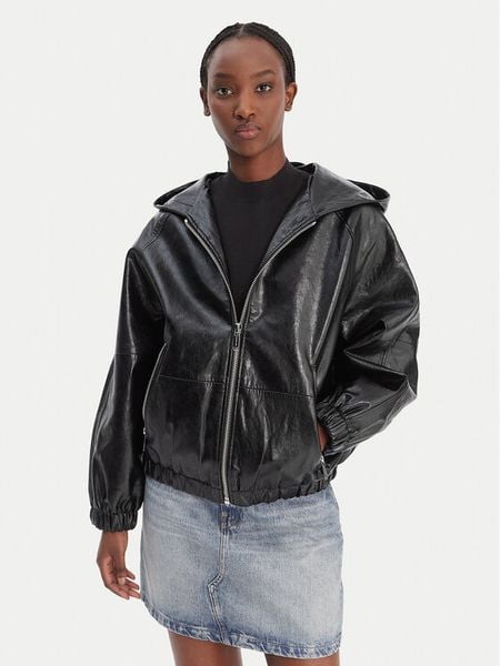 MICHAEL Michael Kors Kurtka z imitacji skóry MR620K5DTW Czarny Regular Fit. Czarne kurtki damskie MICHAEL Michael Kors, l, bez wzorów, ze skóry, bez kaptura. Za 1,299.00 zł.