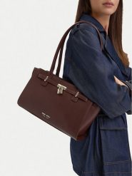 Nine West Torebka EO-GOLDEN FRAME-LDA9424 Brązowy. Brązowe torebki klasyczne damskie Nine West, ze skóry, bez dodatków. Za 279.99 zł.