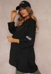 Czarna Kurtka Wiatrówka Oversize Palishe. Czarne kurtki damskie Renee, s, bez wzorów, bez kaptura. Za 54.99 zł.