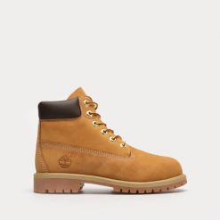 TIMBERLAND 6 In Premium Waterproof Boot Trapery damskie. Brązowe trapery damskie Timberland, z materiału, bez zapięcia. W wyprzedaży za 559.99 zł.