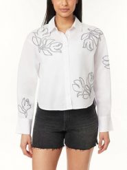Scotch & Soda Koszula w kolorze białym rozmiar: XL. Białe koszule damskie Scotch & Soda, xl, z aplikacjami, z bawełny, bez kołnierzyka, bez ramiączek. Za 153.71 zł.