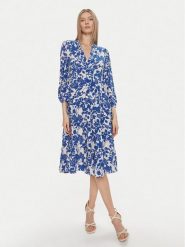 ONLY Sukienka koszulowa Milana 15308233 Granatowy Loose Fit. Niebieskie sukienki damskie Only, bez wzorów, z wiskozy, bez ramiączek. Za 169.99 zł.