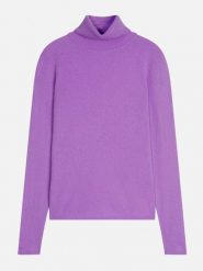 AUTHENTIC CASHMERE Kaszmirowy golf "Bise" w kolorze fioletowym rozmiar: XXL. Różowe golfy damskie AUTHENTIC CASHMERE, xxl, bez wzorów, z kaszmiru, bez ramiączek. Za 365.42 zł.