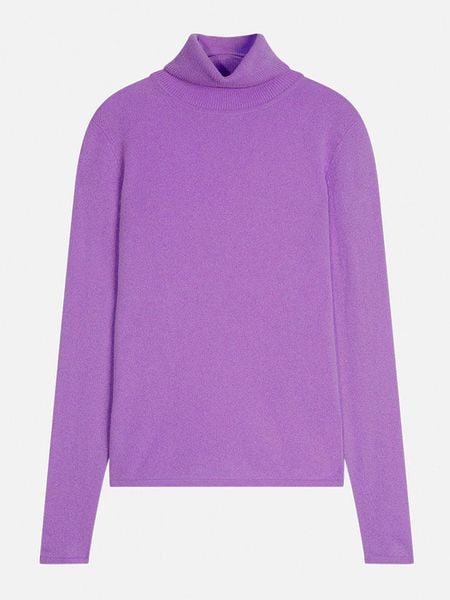 AUTHENTIC CASHMERE Kaszmirowy golf "Bise" w kolorze fioletowym rozmiar: XXL. Różowe golfy damskie AUTHENTIC CASHMERE, xxl, bez wzorów, z kaszmiru, bez ramiączek. Za 365.42 zł.