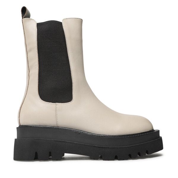 Botki GINO ROSSI. Brązowe botki damskie Gino Rossi, bez obcasa, na płaskiej podeszwie, bez zapięcia. Za 239.99 zł.