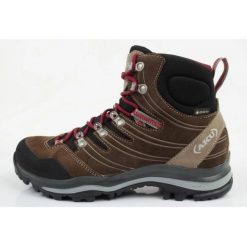 Buty Aku Alterra Gore-tex 403313 brązowe. Brązowe obuwie trekkingowe damskie z gore-texu, bez zapięcia. Za 896.50 zł.