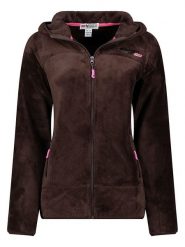Geographical Norway Kurtka polarowa "Upalood" w kolorze brązowym rozmiar: L. Brązowe kurtki damskie Geographical Norway, l, bez wzorów, z polaru, bez kaptura. Za 100.99 zł.