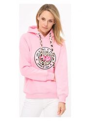 Zwillingsherz Bluza "Kelly" w kolorze jasnoróżowym rozmiar: L/XL. Różowe bluzy damskie Zwillingsherz, l, bez wzorów, z bawełny, z kapturem. Za 228.38 zł.