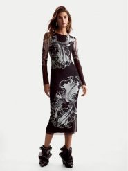 Desigual Sukienka codzienna Reims Lacroix 26SWVK53 Czarny Regular Fit. Czarne sukienki damskie Desigual, bez wzorów, z syntetyku, bez ramiączek. Za 489.99 zł.