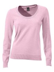 Heine Sweter w kolorze jasnoróżowym rozmiar: 50. Różowe swetry klasyczne damskie Heine, z bawełny, bez kołnierzyka. Za 78.99 zł.