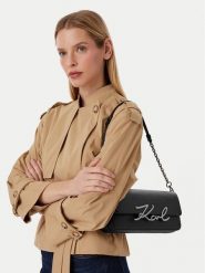 KARL LAGERFELD Torebka B3W30012 Czarny. Czarne torebki klasyczne damskie KARL LAGERFELD, ze skóry, bez dodatków. Za 1,199.00 zł.