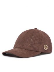 Guess Czapka z daszkiem AW5627 POL01 Brązowy. Brązowe czapki z daszkiem damskie Guess, z aplikacjami. Za 194.99 zł.