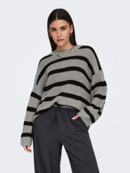 JDY Sweter w kolorze szarym rozmiar: M. Szare swetry klasyczne damskie JDY, m, bez kołnierzyka. Za 118.56 zł.