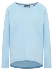 ELBSAND Koszulka "Tira" w kolorze błękitnym rozmiar: S. Niebieskie koszulki damskie ELBSAND, s, bez wzorów, bez kołnierzyka, bez ramiączek. Za 83.62 zł.