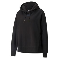 Bluza treningowa damska Puma HER Hoodie TR. Czarne bluzy damskie Puma, xs, bez wzorów, bez kaptura. Za 193.00 zł.