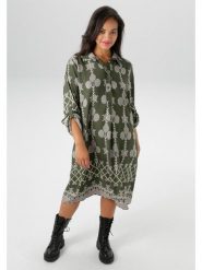 Aniston Sukienka w kolorze khaki rozmiar: 50. Brązowe sukienki damskie Aniston, bez wzorów, z wiskozy, bez ramiączek. Za 95.99 zł.