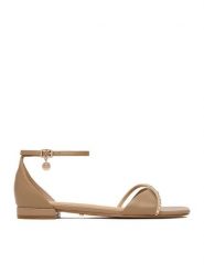 MEXX Sandały EO-CD25-185-1 Beżowy. Brązowe sandały damskie Mexx, bez wzorów, ze skóry, bez obcasa, na płaskiej podeszwie, bez zapięcia. Za 299.99 zł.