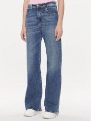 Pinko Jeansy Wanda 101733 A1LP Granatowy Wide Leg. Niebieskie jeansy damskie Pinko. Za 829.99 zł.